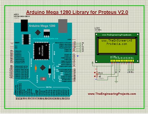 Arduino Mega 1280 Library for Proteus V2.0 .